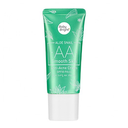 Baby Bright #23 Natural Bright Aloe Snail AA Smooth Skin Anti-Acne Cream SPF50 PA+++ 30 gr. Thailand
