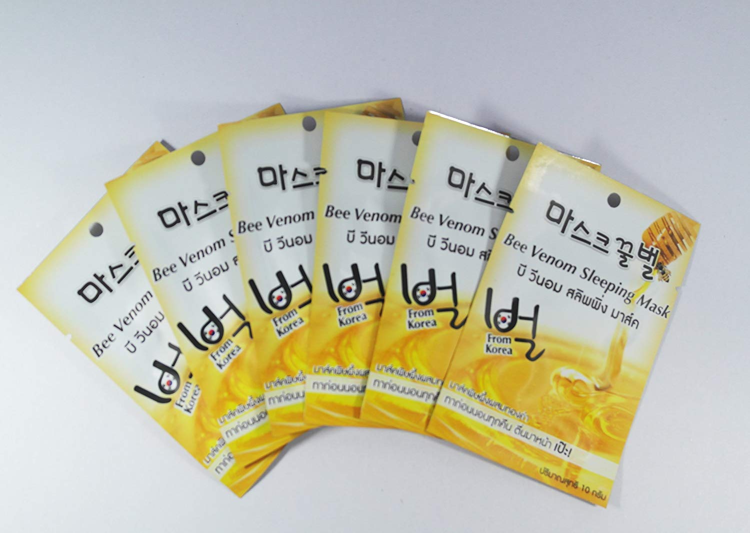 Корейская ночная несмываемая маска с пчелиным ядом Fuji Bee Venom Sleeping Mask 10 гр. Fuji-Bee-Venom-Sleeping-Mask