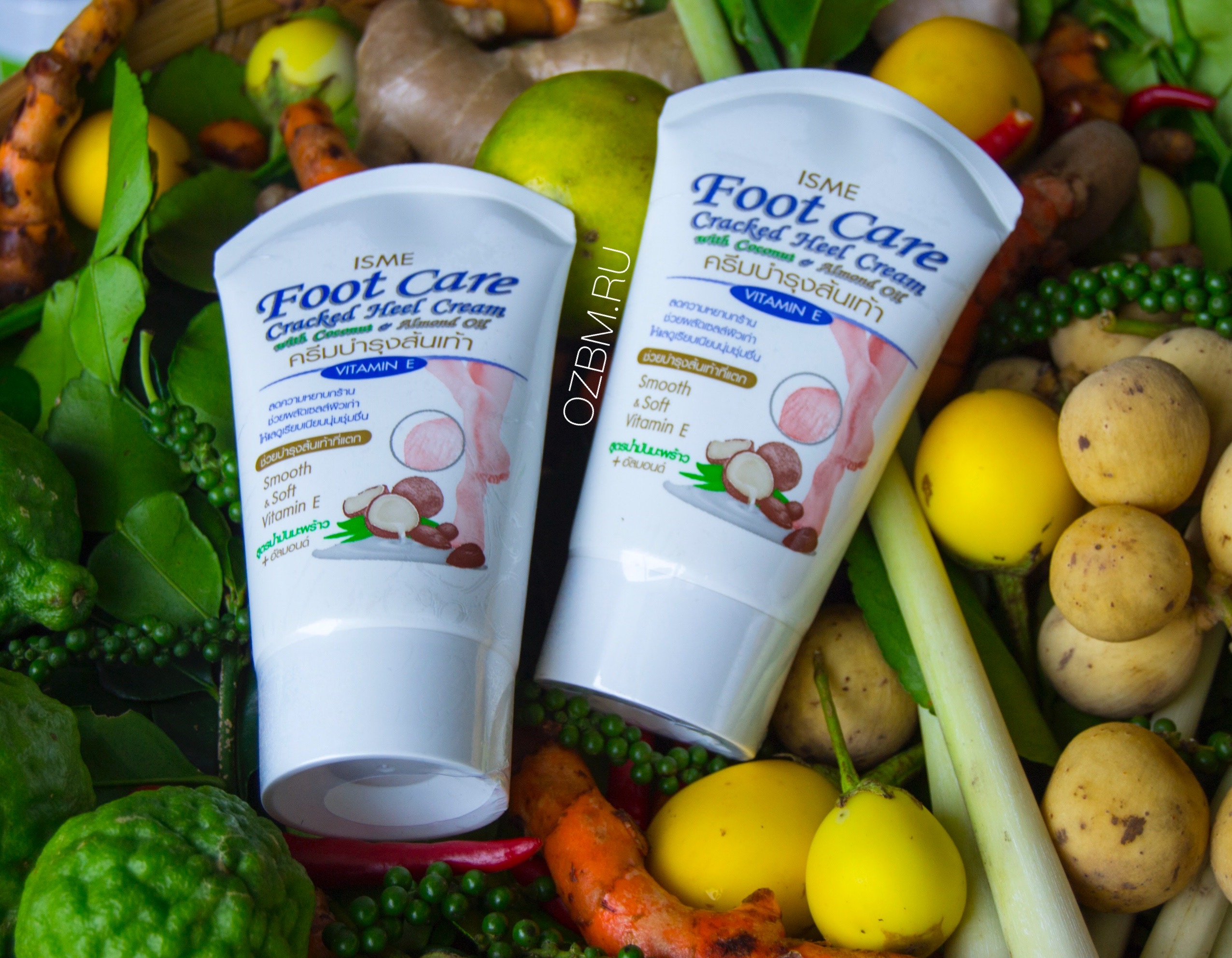 Крем для ног из Тайланда с кокосовым маслом ISME Foot Care Cracked Heel Cream купить в Москве и Московской области.