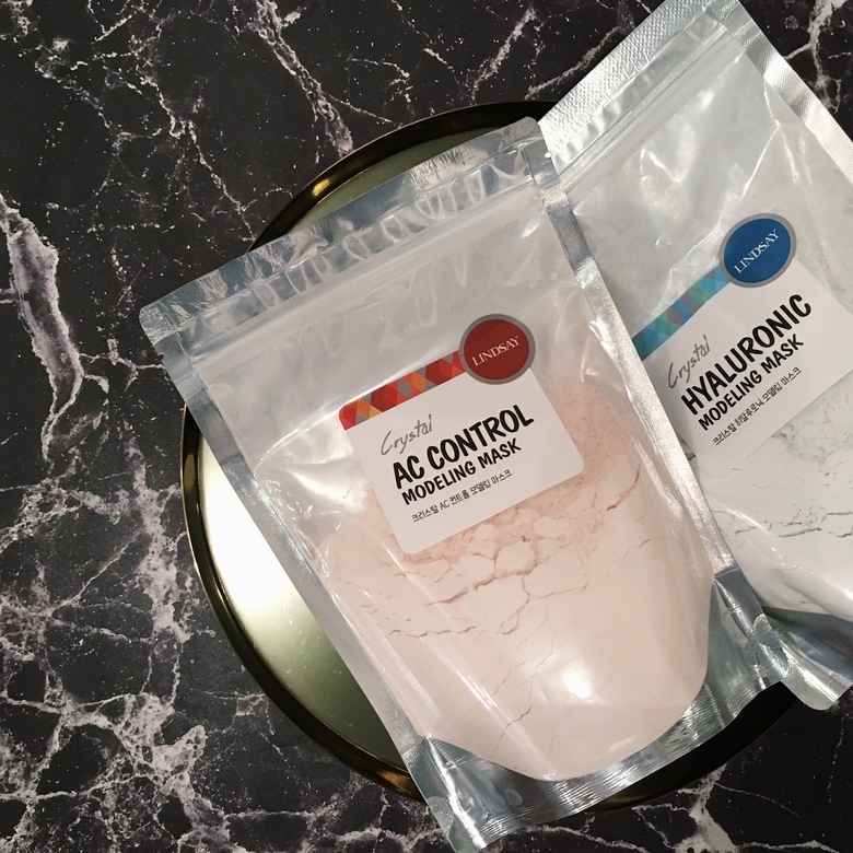 Натуральная альгинатная маска для проблемной кожи контроль акне Lindsay Crystal AC Control Modeling Mask 240 гр. Корея