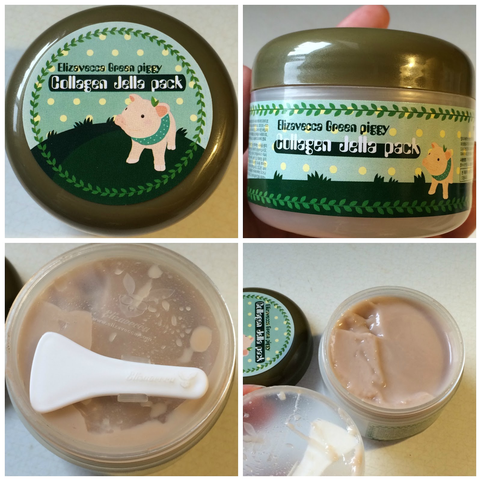 Натуральная коллагеновая маска для лица Elizavecca Green Piggy Collagen Jella Pack 100 гр. Корея elizavecca jella pack