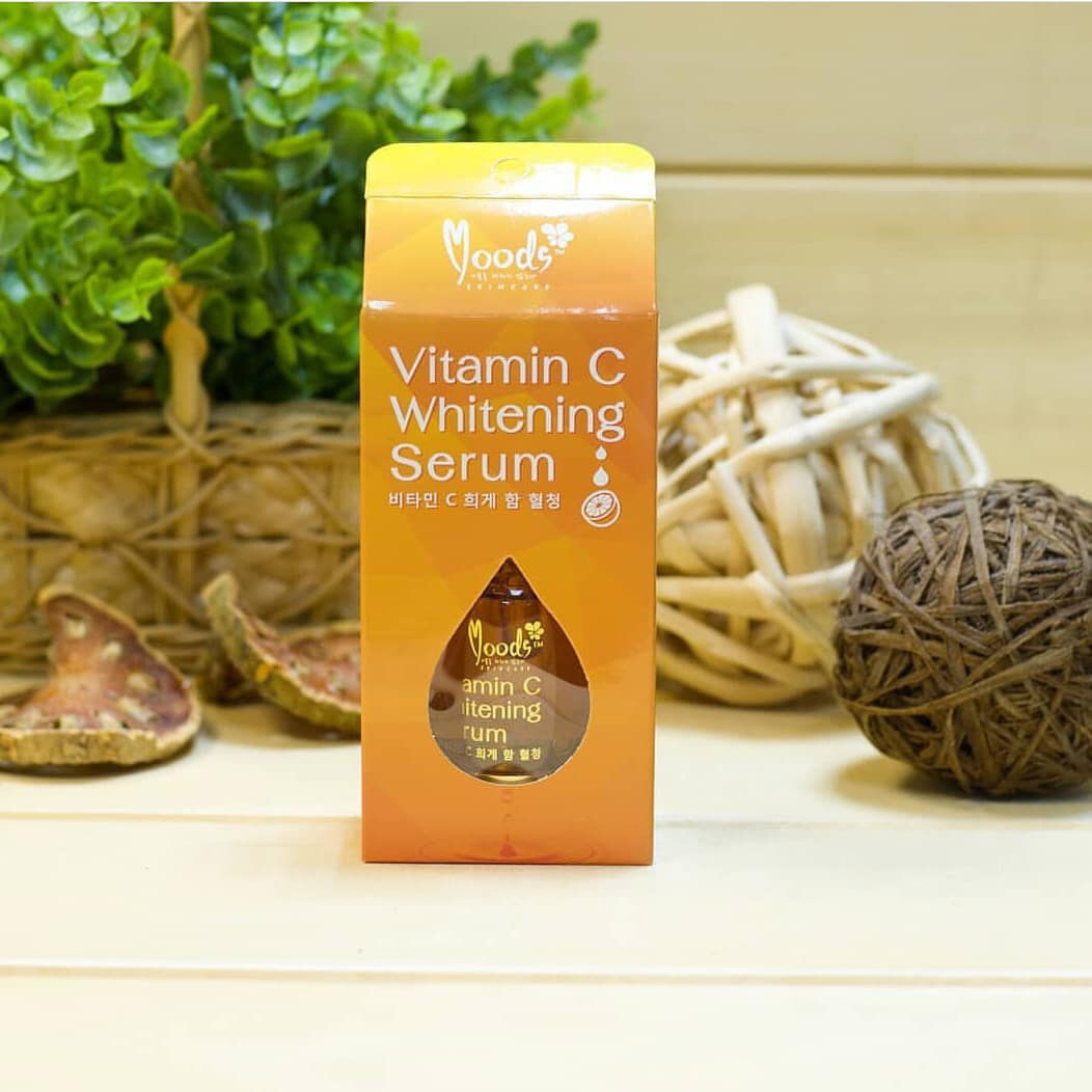 Натуральная Тайская концентрированная сыворотка с витамином С для идеального ровного тона кожи лица Vitamin C Whitening Serum Moods by Belov 30 мл. Таиланд