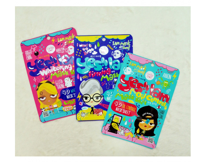 Натуральная тканевая маска - лифтинг из Тайланда с пептидами Cathy Doll 4D firming mask sheet купить в Москве и Московской области. тай