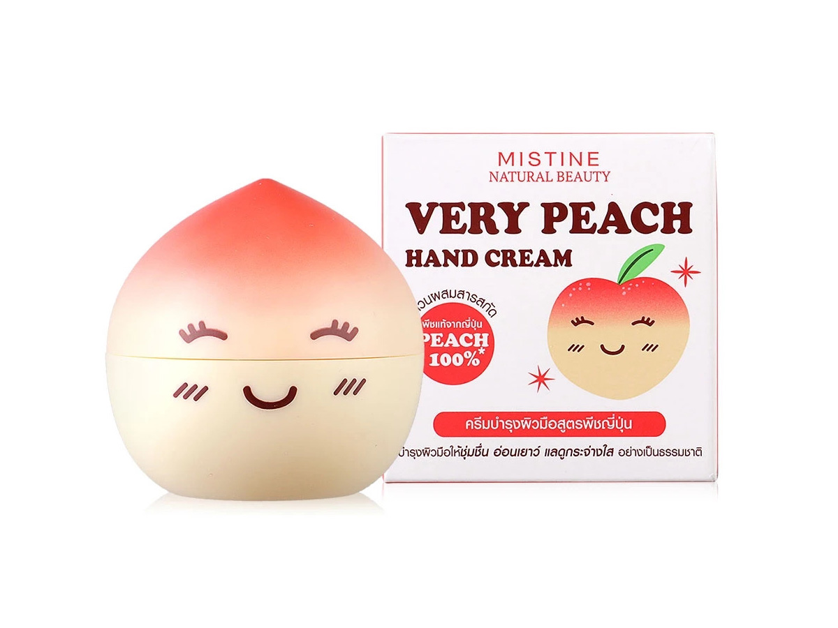 Натуральный крем для рук из Тайланда Персик Mistine Natural Beauty Very Peach Hand Cream купить в Москве и Московской области
