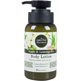 Phutawan Natural Body Lotion Apple & Lemongrass Refreshing Healthy Skincare 250 ml. Thailand