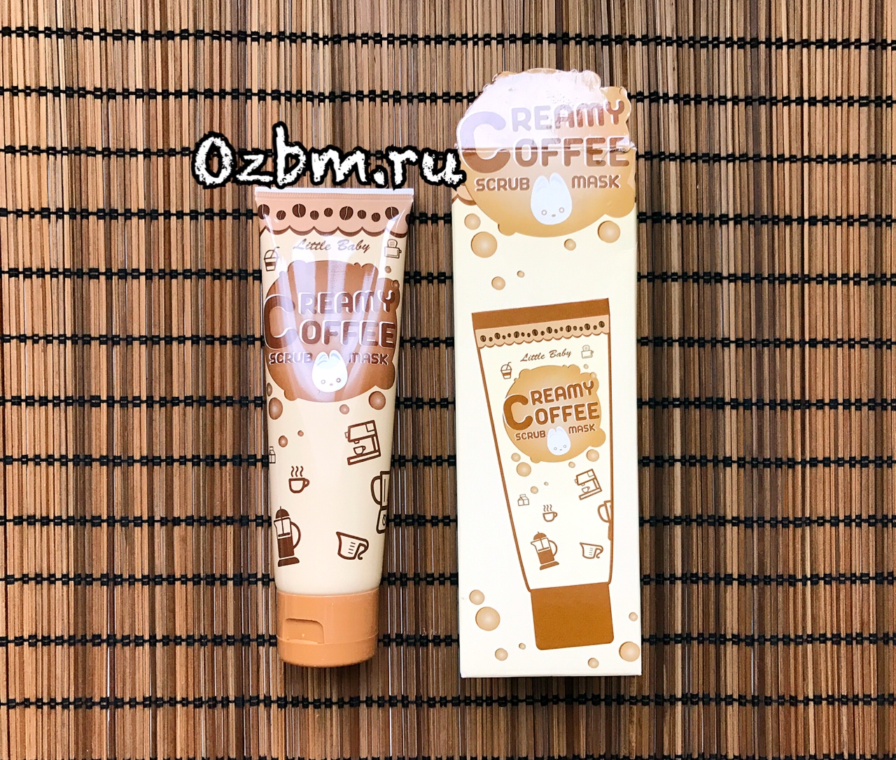 Тайская кофейная кремовая маска-скраб для лица Little Baby 100 гр.OZBM