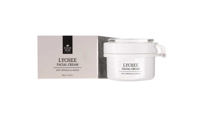 Тайский крем для лица омолаживающий для борьбы с морщинами Reunrom Lychee Facial Cream 50 гр. КРЕМ ИЗ ТАИЛАНДА Reunrom