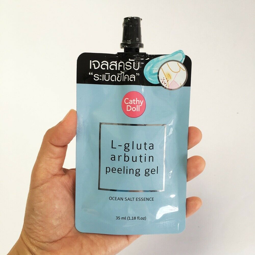 Тайский Пилинг-гель для тела с морской солью Karmart Cathy Doll L-Gluta Arbutin 35 мл. ТАИЛАНД