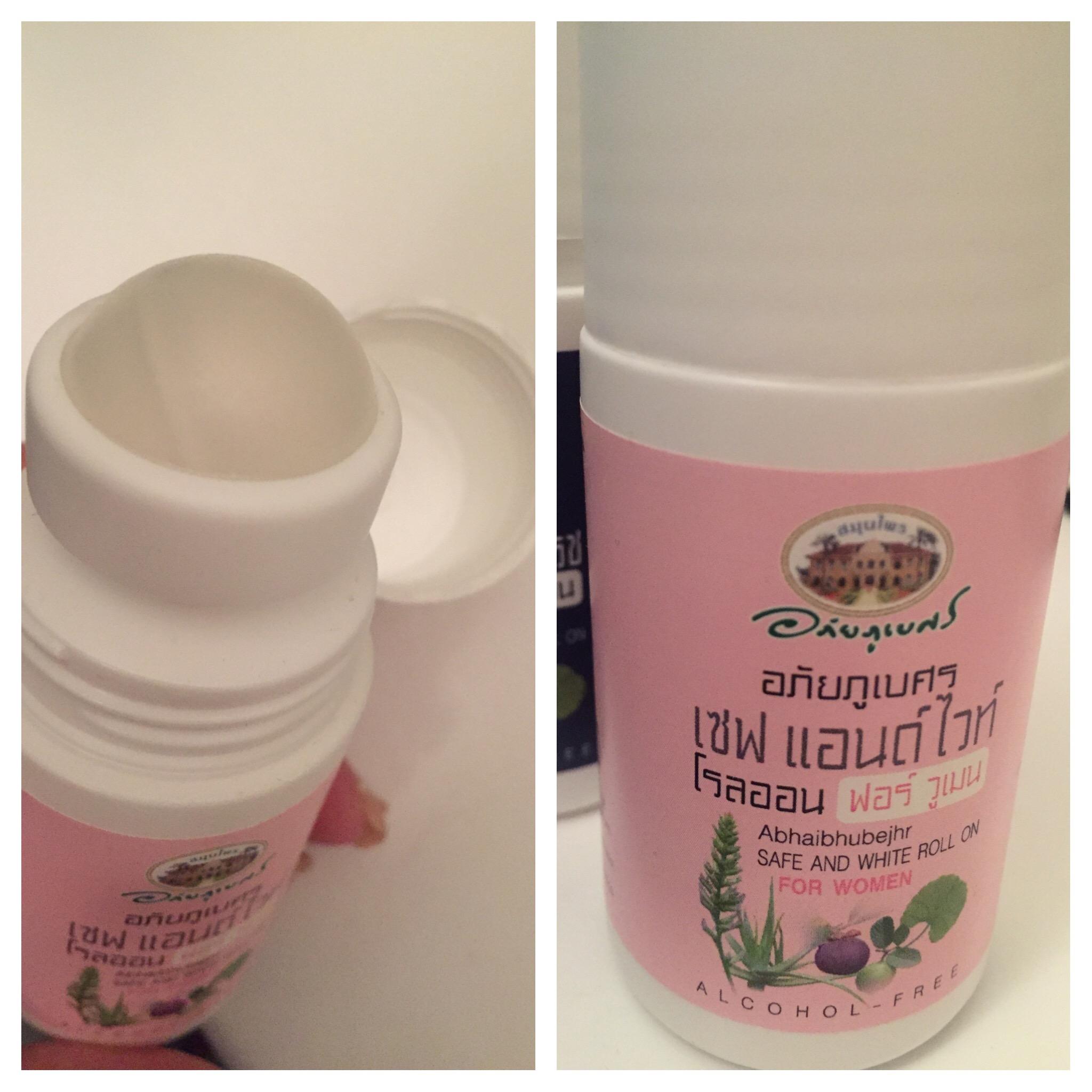 Тайский роликовый дезодорант для женщин ABHAIBHUBEJHR Safe and White Roll on Deodorant For Women 50 мл. тайланд