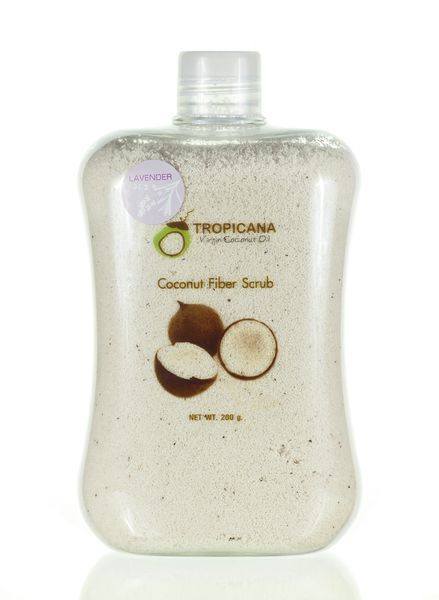 Тайский сухой кокосовый скраб для тела Coconut fiber scrub Tropicana oil 200 гр.