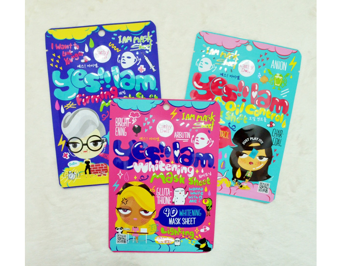 Тканевая маска из Тайланда для жирной и проблемной кожи Cathy Doll 4D oil control mask sheet 35 гр.таиланд